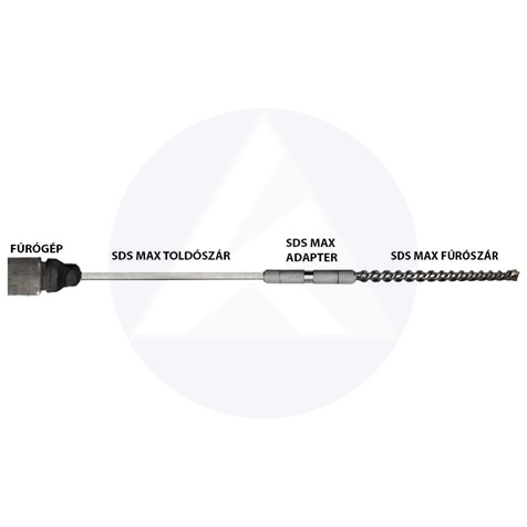 Abraboro SDS-MAX toldószár 18x320 mm