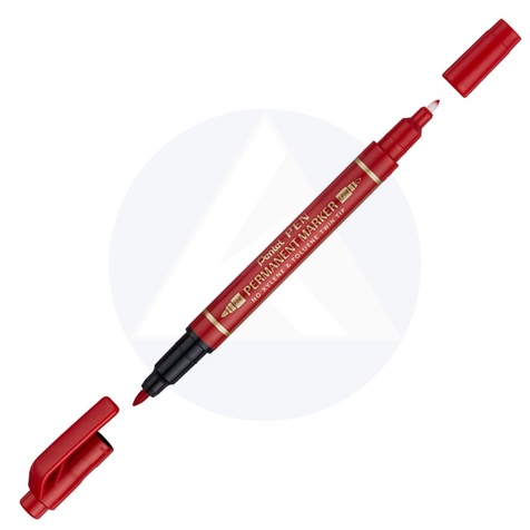 Alkoholos jelölő filc vékony /piros/ N75W-B PENTEL