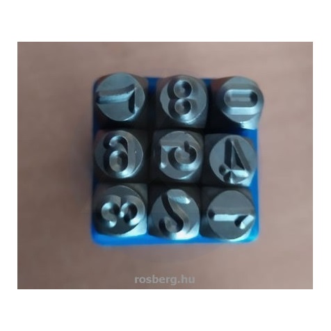 Beütő szám készlet 8 mm