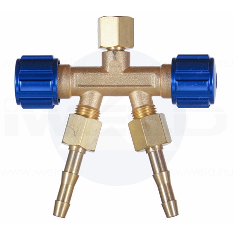 CO2 ikresítő szelep, kettős kieresztő szelep 3/8"