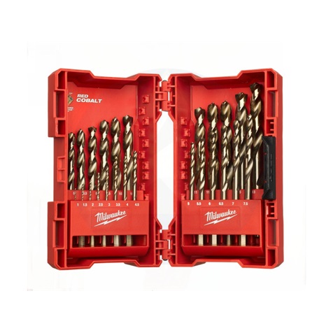 Fém csigafúró készlet 25 részes 1-13 mm köszörült HSS-CO MILWAUKEE 4932352471