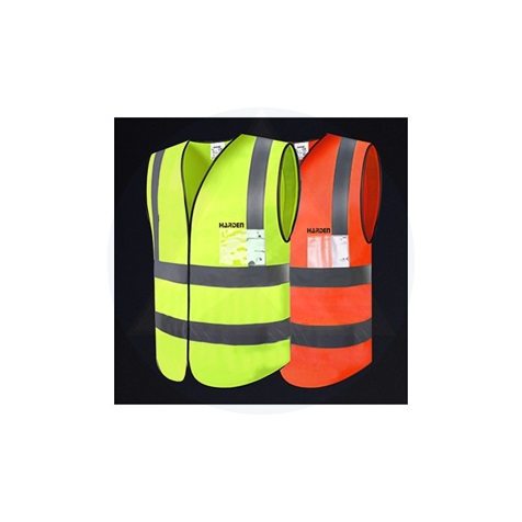 Fluo-eco fényvisszaverő mellény keresztcsíkos (zöld) "XL"