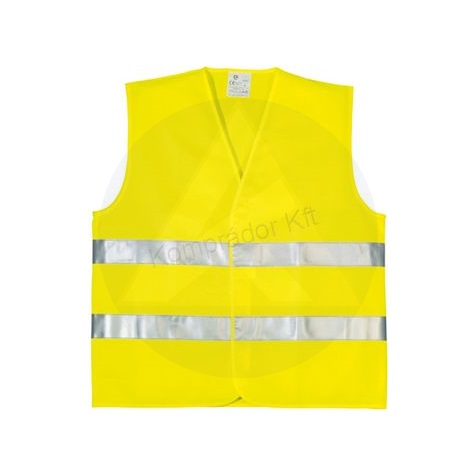 Fluo-eco fényvisszaverő mellény keresztcsíkos (zöld) "XL"