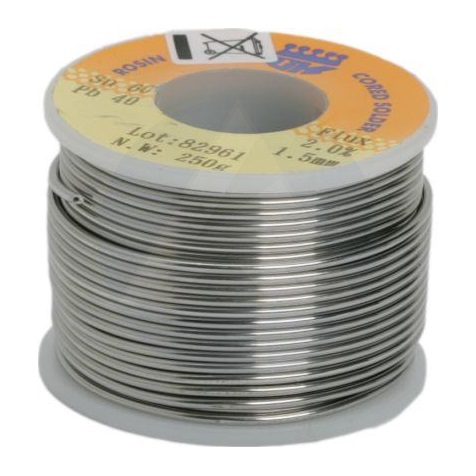 Forrasztó ón gyantás 60%-os átm.1,0 mm 0,10 kg/db SN60PB40