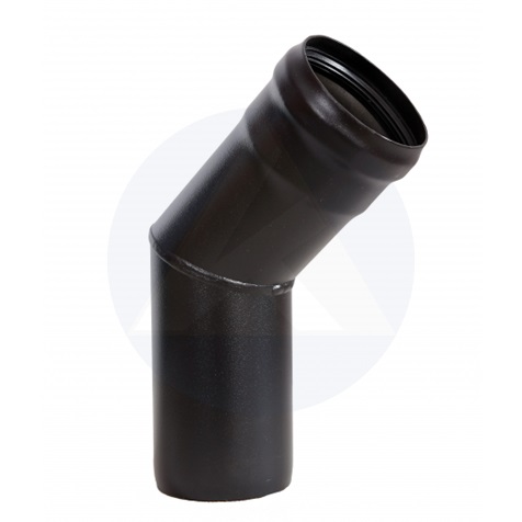 Füstcső könyök vastagfalú (1,5mm)  80/ 45° Pellet füstcső