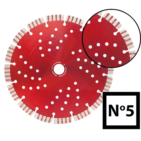 Gyémántvágó korong 125 mm tégla, beton ABRABORO No5