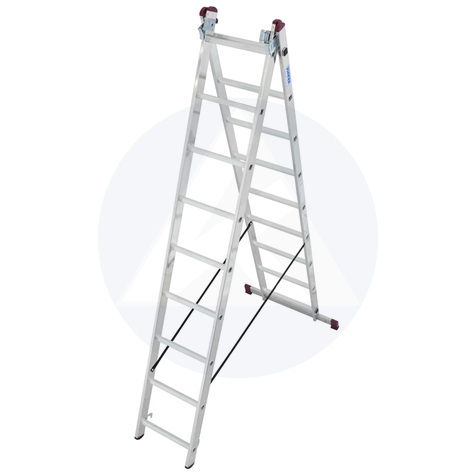 KRAUSE 33390 CORDA 3x9 fokos sokcélú létra lépcsőfunkcióval