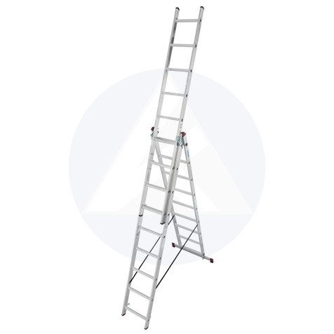 KRAUSE 33390 CORDA 3x9 fokos sokcélú létra lépcsőfunkcióval