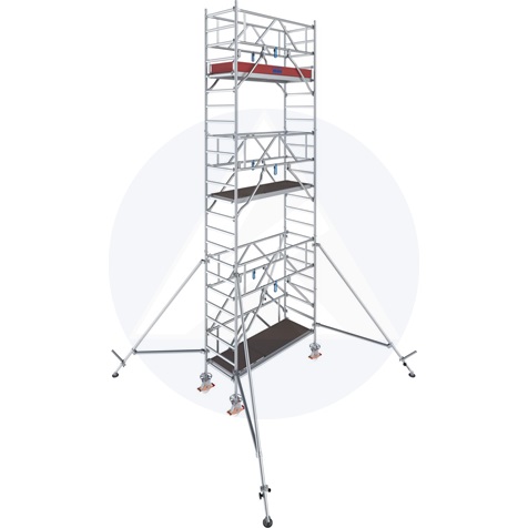 KRAUSE 776044 STABILO 1000-es sorozat 7,4 M gurulóállvány (2,0x0,75m) (Extra kedvezmény, részletek a cikkleírásban)