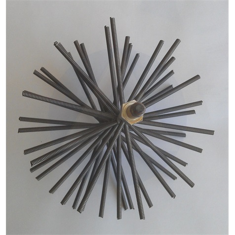 Kéménykefe fej  160 mm rugós ipari M12