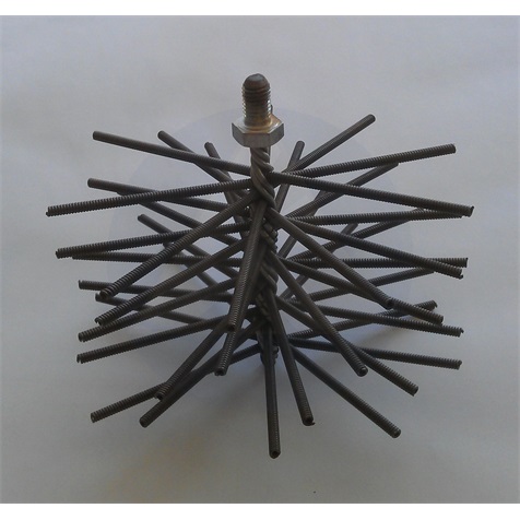 Kéménykefe fej  250 mm rugós ipari M12