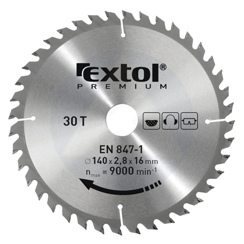 Körfűrészlap 125 mm Z40 vídiás sarokcsiszolóhoz EXTOL