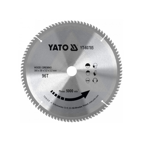 Körfűrészlap 305x30 mm Z96 vídiás YATO