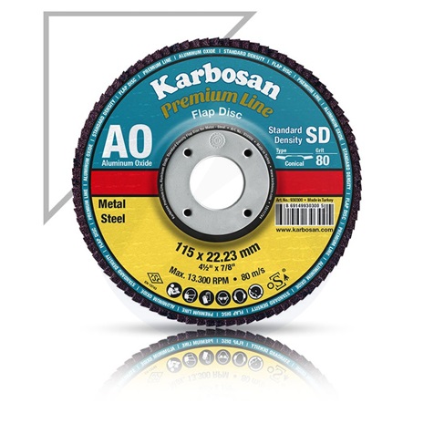Lamellás csiszolótárcsa 125/NK60 KARBOSAN
