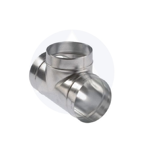 Légtechnikai acél egál T idom 150mm