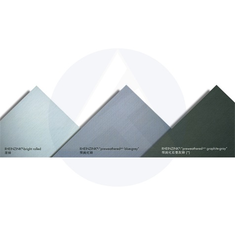 Lemez Rheinzink 0,7 x1000x2000 P/blue-grey/