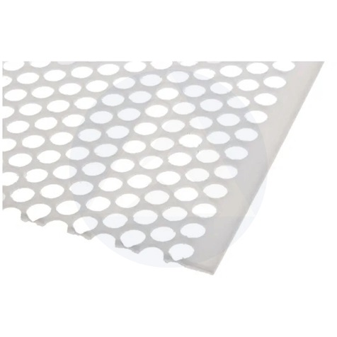 Lemez perforált 0,55x1000x2000 mm RV 5-7 Fehér