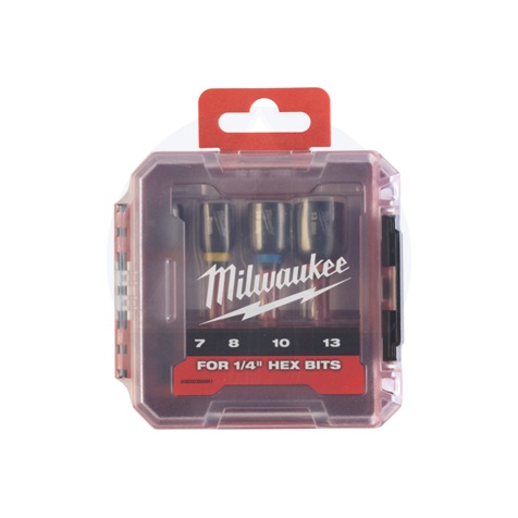 MILWAUKEE 4932492445 anyabehajtó készlet mágneses,színkódolt /7,8,10,13 mm/