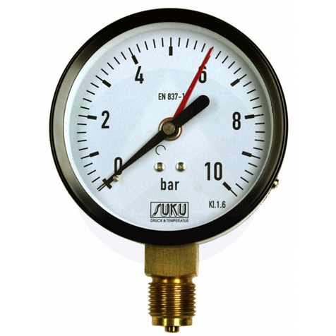 Manométer átm.63 alsó 1/4" 0-6 Bar