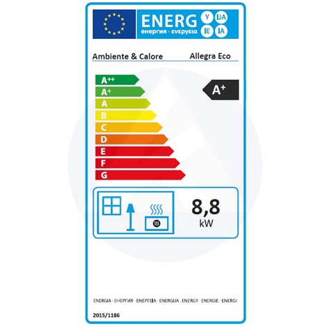 Pellet kandalló Allegra ECO 10 Kw