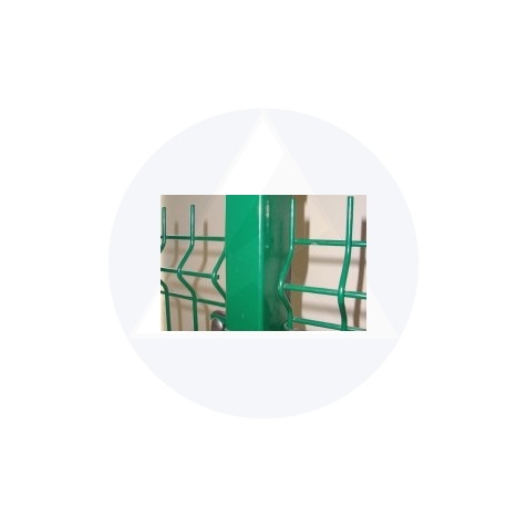 Táblás kerítéselemhez oszlop festett zöld  (60x40 mm 2fm)