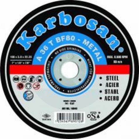 Tisztítókorong 115x6,4 mm KARBOSAN