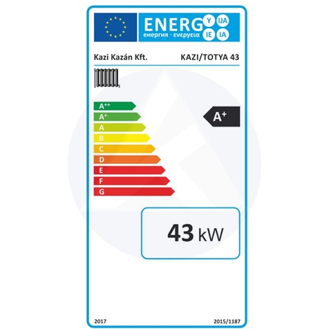 Vegyestüzelésű Kazán 43 KW Totya S 43 B